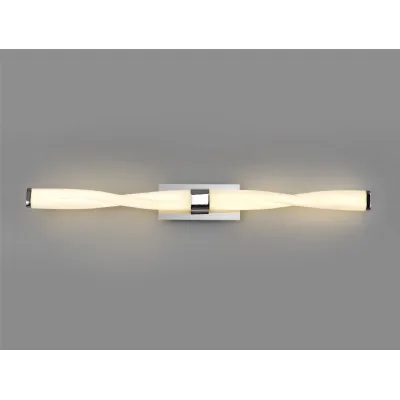Epping Wall Lamp Large, 2 x 10W LED, 3000K, 1400lm, IP44, Polished Chrome, 3yrs Warranty