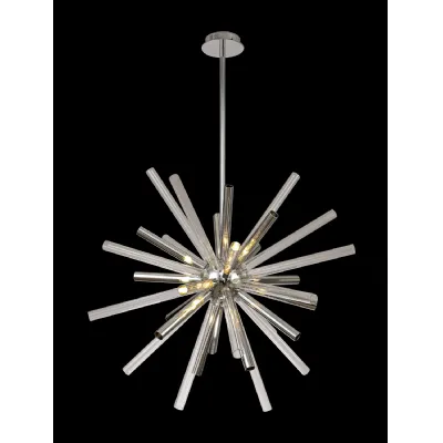 St James Pendant 16 Light G9, Clear And Chrome Polished Chrome