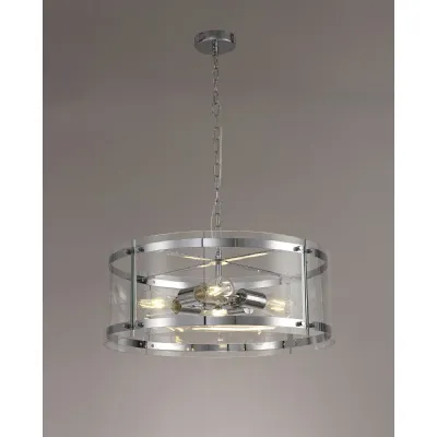 Midhurst Pendant, 4 Light E27, Polished Chrome