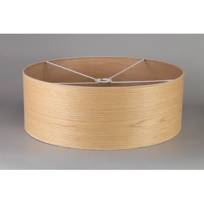 Hertford Round, 600 x 210mm Wood Effect Shade (C), Light Oak White Laminate