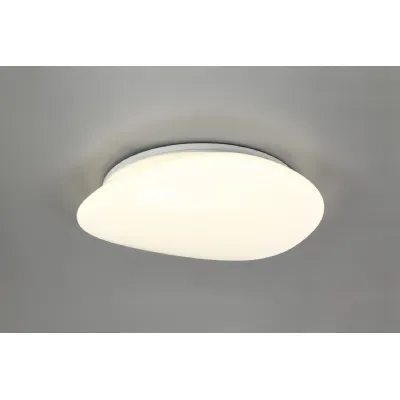 Walworth Ceiling, 1 x 24W LED, 4000K, 1614lm, IP44, White Acrylic, 3yrs Warranty