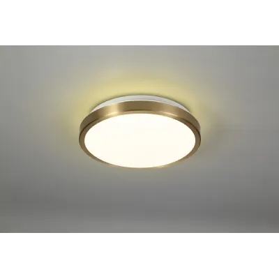 Southall Ceiling, 1 x 12W LED, 4000K, 3 Step Dimmable, 565lm, IP44, Soft Bronze White, 3yrs Warranty