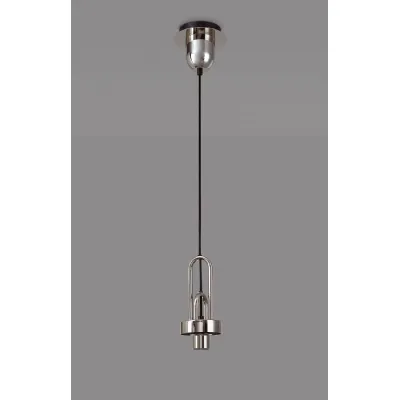 Epsom Suspension Kit, 1 x E27, Polished Nickel Matt Black