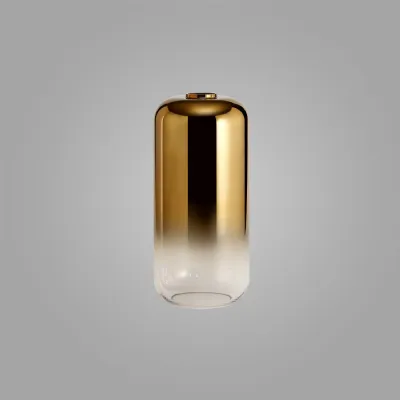 Epsom 16cm Cylinder Glass (A), Gold Fade Clear