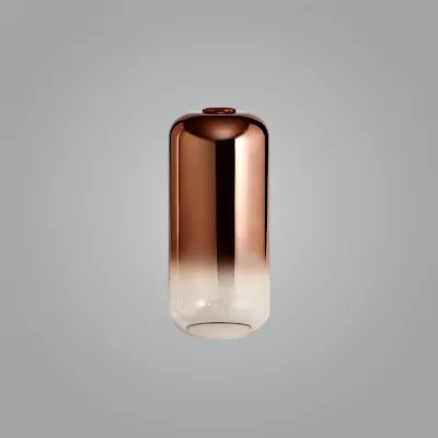 Epsom 16cm Cylinder Glass (A), Copper Fade Clear
