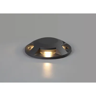 Fleet Driveover Modern 4 Light LED Ground Light Black