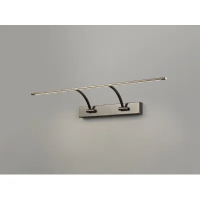 Horam Small 2 Arm Wall Lamp Picture Light, 1 x 14W LED, 3000K, 1070lm, Bronze, 3yrs Warranty