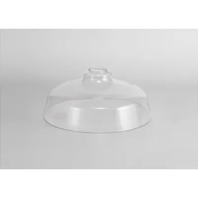 Sandy Flat Round 30cm Clear Glass (H), Lampshade