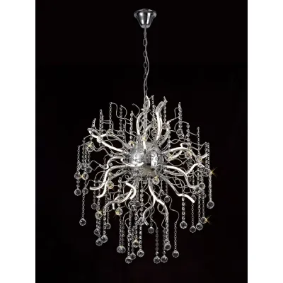 Tunbridge Dimmable Pendant, 24 x 1.7W LED, 3000K, 3150lm, Polished Chrome, 3yrs Warranty