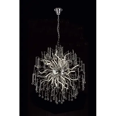 Tunbridge Dimmable Pendant, 30 x 2.4W LED, 3000K, 5650lm, Polished Chrome, 3yrs Warranty