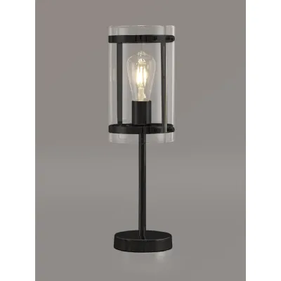 Midhurst Table Lamp, 1 Light E27, Matt Black