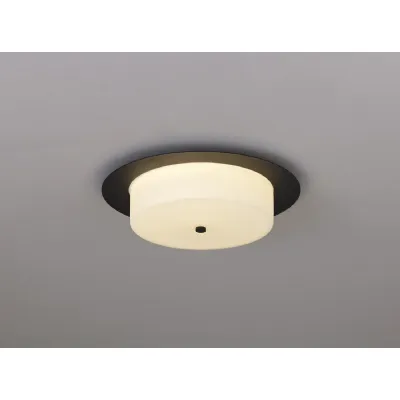 Basildon Ceiling, 18W LED, 3000K, 1080lm, IP44, Sand Black, 3yrs Warranty