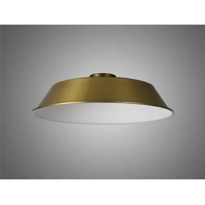 Knightsbridge Round 35cm Lampshade With Angled Sides, Gilt Bronze