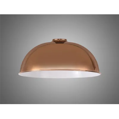 Knightsbridge Dome 35cm Lampshade, Rose Gold