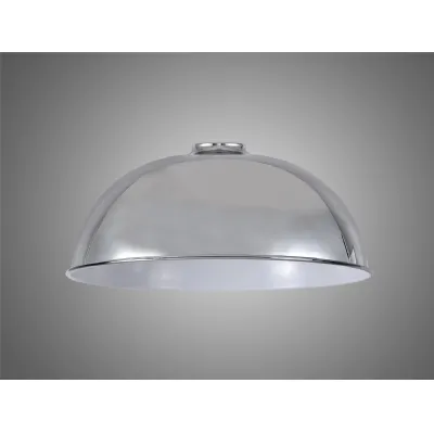 Knightsbridge Dome 35cm Lampshade, Chrome