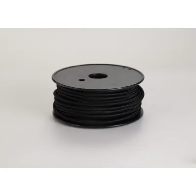 Knightsbridge 25m Roll Black Braided 2 Core 0.75mm Cable VDE Approved