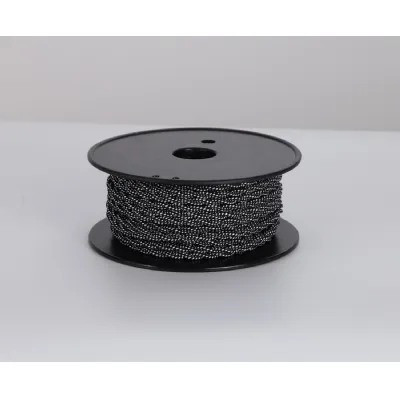 Knightsbridge 25m Roll Black And White Spot Braided Twisted 2 Core 0.75mm Cable VDE Approved