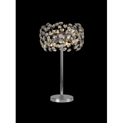 Camden Table Lamp 6 Light G9 Polished Chrome Crystal