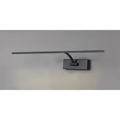 Horam Large 1 Arm Wall Lamp Picture Light, 1 x 10W LED, 3000K, 850lm, Sand Black, 3yrs Warranty