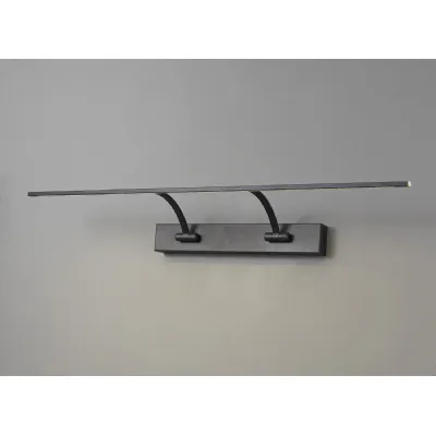Horam Small 2 Arm Wall Lamp Picture Light, 1 x 14W LED, 3000K, 1070lm, Sand Black, 3yrs Warranty