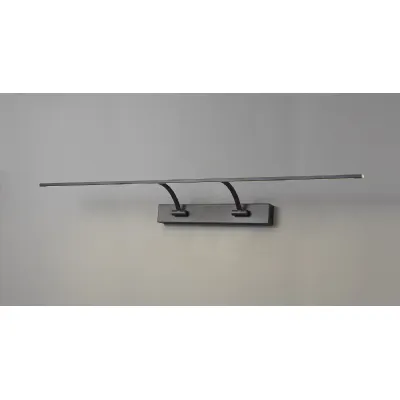 Horam Large 2 Arm Wall Lamp Picture Light, 1 x 16W LED, 3000K, 1200lm, Sand Black, 3yrs Warranty
