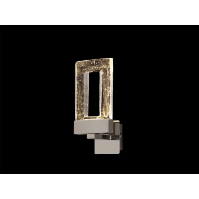 Trafalgar Switched Wall Lamp, 1 x 4.5W LED, 3000K, 137lm, Polished Chrome, 3yrs Warranty