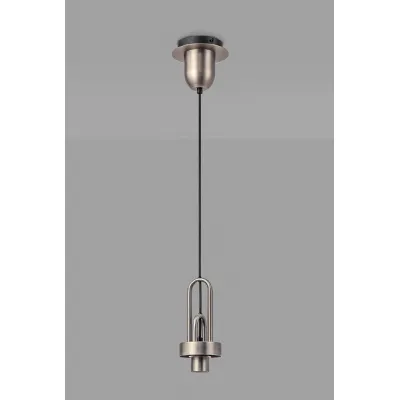 Epsom Suspension Kit, 1 x E27, Antique Silver Matt Black