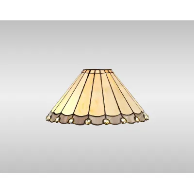 Ware Tiffany 30cm Non Electric Shade, Grey Cream Crystal. Suitable For E27 or B22 Pendants