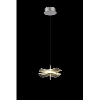 Uckfield Pendant, 1 x 6W LED, 4000K, 460lm, Polished Chrome, 3yrs Warranty