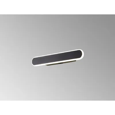Horley Wall Lamp, 1 x 12W LED, 4000K, 568lm, Satin Black, 3yrs Warranty