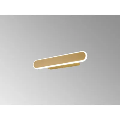 Horley Wall Lamp, 1 x 12W LED, 3000K, 568lm, Sand Gold, 3yrs Warranty