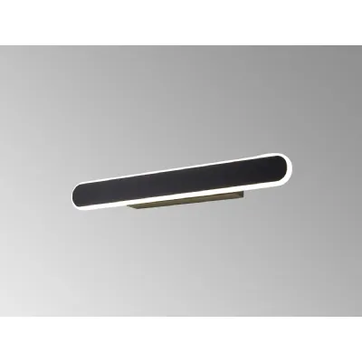 Horley Wall Lamp, 1 x 18W LED, 4000K, 805lm, Satin Black, 3yrs Warranty