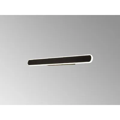 Horley Wall Lamp, 1 x 24W LED, 4000K, 1000lm, Satin Black, 3yrs Warranty