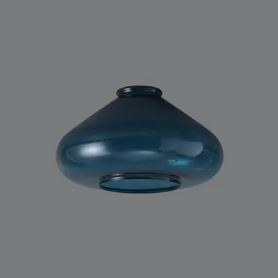 Copthorne Wide Teal Blue Glass (B),