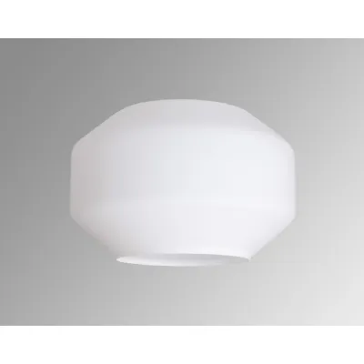 Sandy Chamfered Round 30cm Opal Glass (F), Lampshade