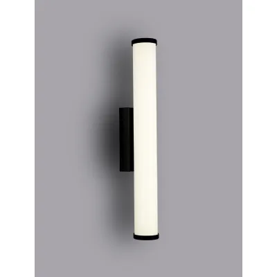 Abbey Wall Lamp Large, 1 x 12W LED, 4000K, 848lm, IP44,Sand Black, 3yrs Warranty