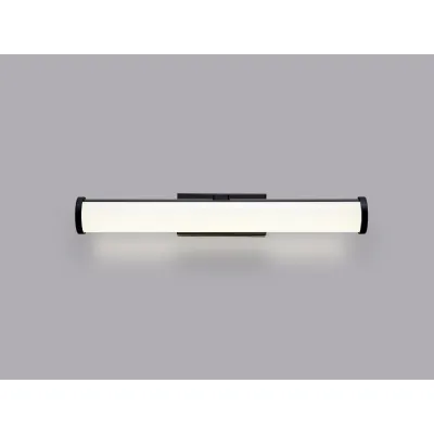 Abbey Wall Lamp Over Mirror, 1 x 12W LED, 4000K, 795lm, IP44,Sand Black, 3yrs Warranty