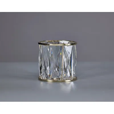 Mitcham 10.8cm Non Electric French Gold Clear Crystal Shade (A),