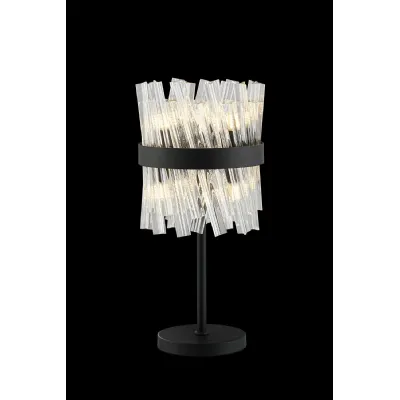 Brighton 6 Light G9, Table Lamp, Satin Black Clear