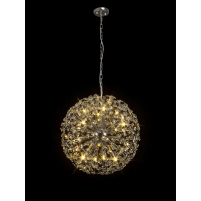 Camden Pendant 60cm Sphere 16 Light G9 Polished Chrome Crystal