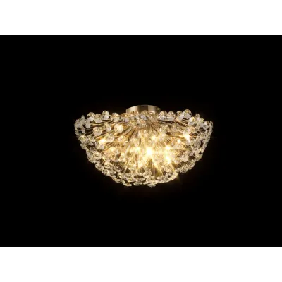 Camden Ceiling 50cm 11 Light G9 French Gold Crystal
