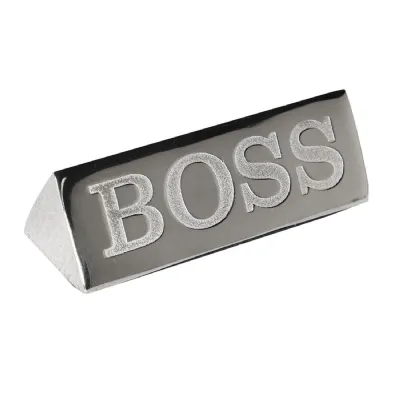 Aluminium Boss Paperweight