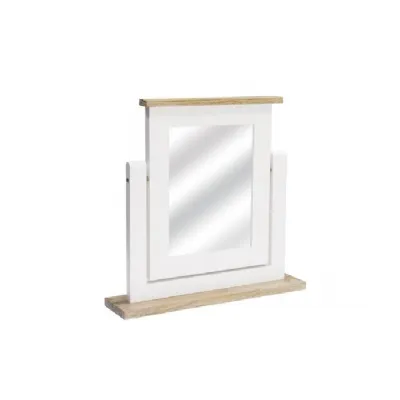 New London Vanity Mirror Antique White