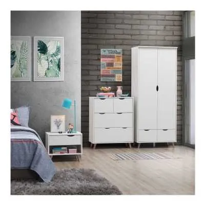 3 Piece Bedroom Set 2+2 Drawer