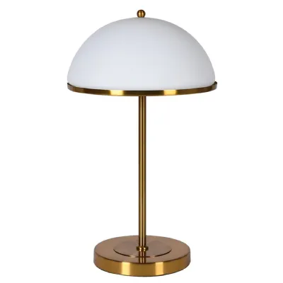 Glass Dome Shade Table Lamp