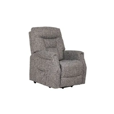 Dark Grey Fabric Electric Lift and Rise Armchair Recliner