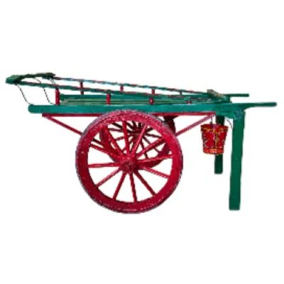 Wooden Horse Cart with Bucket