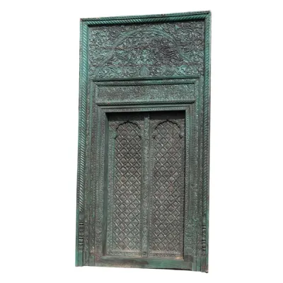 Green Wooden Door
