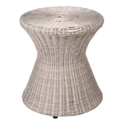 Natural Wicker Drum Stool