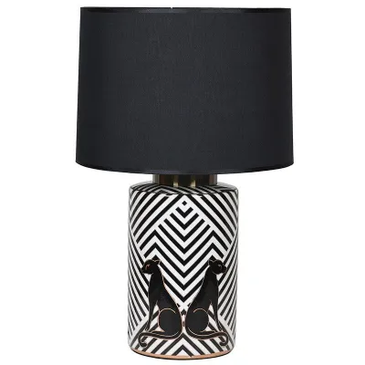 Leopard Lamp With Shade